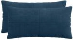 Kissenbezug 2 Pcs Almelo Marineblau 40 X 80 Cm Cord Vidaxl