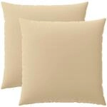 Kissenbezug 2 Pcs Heerlen Beige 60 X 60 Cm Polyester Vidaxl
