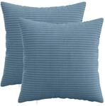 Kissenbezug 2 Pcs Heerlen Blau 30 X 30 Cm Cord Vidaxl