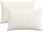 Kissenbezug 2 Pcs Heerlen Creme 50 X 70 Cm Cord Vidaxl