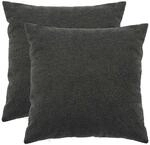 Kissenbezug 2 Pcs Heerlen Dunkelgrau 60 X 60 Cm Boucl&eacute; Vidaxl
