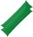 Kissenbezug 2 Pcs Heerlen Gr&uuml;n 40 X 145 Cm Polyester Vidaxl
