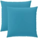Kissenbezug 2 Pcs Heerlen Himmelblau 60 X 60 Cm Polyester Vidaxl