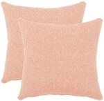 Kissenbezug 2 Pcs Heerlen Rosa 45 X 45 Cm Boucl&eacute; Vidaxl