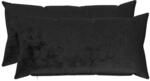 Kissenbezug 2 Pcs Heerlen Schwarz 40 X 80 Cm Flanell Vidaxl