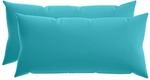 Kissenbezug 2 Pcs Heerlen T&uuml;rkis 40 X 80 Cm Polyester Vidaxl