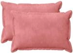 Kissenbezug 2 Pcs Houten Rosa 50 X 80 Cm Samt Vidaxl