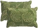 Kissenbezug 2 Stk. Houten Blattdesign 50 X 70 Cm Polyester Vidaxl