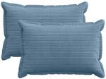 Kissenbezug 2 Stk. Houten Blau 40 X 60 Cm Cord Vidaxl