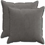 Kissenbezug 2 Stk. Houten Dunkelgrau 80 X 80 Cm Cord Vidaxl
