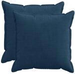 Kissenbezug 2 Stk. Houten Marineblau 65 X 65 Cm Cord Vidaxl