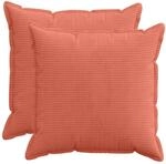 Kissenbezug 2 Stk. Houten Rot-orange 80 X 80 Cm Cord Vidaxl
