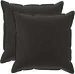 Kissenbezug 2 Stk. Houten Schwarz 70 X 70 Cm Polyester Vidaxl