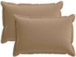 Kissenbezug 2 Stk. Houten Taupe 40 X 60 Cm Polyester Vidaxl