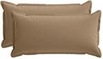Kissenbezug 2 Stk. Houten Taupe 40 X 80 Cm Polyester Vidaxl