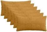 Kissenbezug 6 Pcs Almelo Gelb 40 X 80 Cm Cord Vidaxl