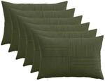 Kissenbezug 6 Pcs Almelo Gr&uuml;n 50 X 75 Cm Cord Vidaxl
