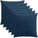 Kissenbezug 6 Pcs Almelo Marineblau 60 X 60 Cm Cord Vidaxl
