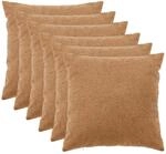 Kissenbezug 6 Pcs Heerlen Beige 80 X 80 Cm Boucl&eacute; Vidaxl