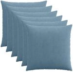 Kissenbezug 6 Pcs Heerlen Blau 60 X 60 Cm Cord Vidaxl