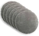 Kissenbezug 6 Stk. Heerlen Dunkelgrau &Oslash; 40 Cm Chenille-stoff Vidaxl