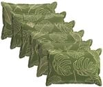 Kissenbezug 6 Stk. Houten Blattdesign 50 X 70 Cm Polyester Vidaxl