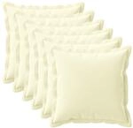 Kissenbezug 6 Stk. Houten Creme 70 X 70 Cm Polyester Vidaxl
