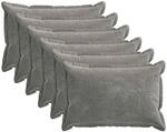 Kissenbezug 6 Stk. Houten Dunkelgrau 40 X 60 Cm Chenille-stoff Vidaxl