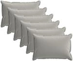Kissenbezug 6 Stk. Houten Grau 50 X 75 Cm Polyester Vidaxl