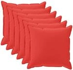 Kissenbezug 6 Stk. Houten Rot 45 X 45 Cm Polyester Vidaxl