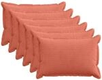 Kissenbezug 6 Stk. Houten Rot-orange 50 X 80 Cm Cord Vidaxl