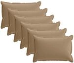 Kissenbezug 6 Stk. Houten Taupe 30 X 50 Cm Polyester Vidaxl