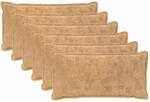 Kissenbezug 6 Stk. Houten Taupe 40 X 80 Cm Faux Kaninchenfell Vidaxl