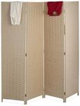 Relaxdays - Paravent Raumteiler, 4-teilig, Hxb: 180x180 Cm, Faltbarer Raumtrenner,