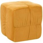 Pouf Turley Samtstoff Senfgelb