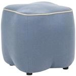 Pouf Juno Stoff Hellblau