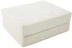 Fu&szlig;hocker Klappbar Verwandelt Sich In Sessel Modularer Schaumstoff Cordbezug Beige