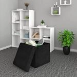 Woltu 2er-set Sitzhocker Sh69 Mit Stauraum Aus Samt, 37,5x37,5x38cm(lxbxh)...