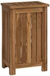 Vidaxl Laundry Basket Natural Solid Teak Wood
