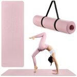 Yoga- Und Fitnessmatte - Hypermotion - Ausrichtung - Tpe 6 Mm - 183x61 Cm -