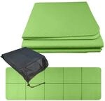 Relaxdays Yogamatte, 6 Mm Dick, 61x183 Cm, Faltbar, Mit Tasche, Rutschfest,