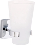 Tesa - 40270-00000-00 Klaam Zahnputzbecher Klebstoff Chrom (gl&auml;nzend), Wei&szlig;