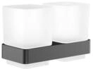 Emco Loft Doppel-glashalter, Satiniertes Kristallglas,