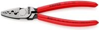 Knipex 97 71 180 Crimpzange F&uuml;r Aderendh&uuml;lsen Mit Kunststoff &Uuml;berzogen 180 Mm