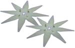 Vhbw 2x Ersatz-messer (8-stern) Ersatz F&uuml;r Zucchetti 200z05100a, Lizard F&uuml;r