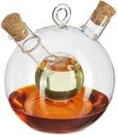 4 X Essig- Und &Ouml;lspender, 2 In 1, &Ouml;lflasche Mit Korken, 375 Ml Und 50 Ml, Essig Und