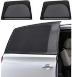 Sonnenschutz Auto F&uuml;r Schiebet&uuml;r, 2er Set, Elastisches Netz, Verdunkelnd