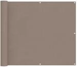 Balkonsichtschutz 100 X 300 Cm Oxford-stoff Rechteckig Taupe Vidaxl
