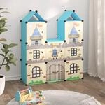 Kinderschrank Modular Mit 8 W&uuml;rfeln Blau Pp Vidaxl