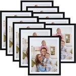 10er Set Bilderrahmen 20x25 Cm Mit Passepartout, Schwarz, Wand- &...